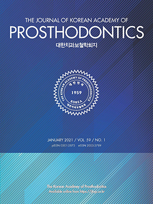 The Journal of Korean Academy of Prosthodontics